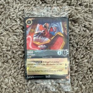 Iago D23 Exclusive Disney Lorcana Trading Card